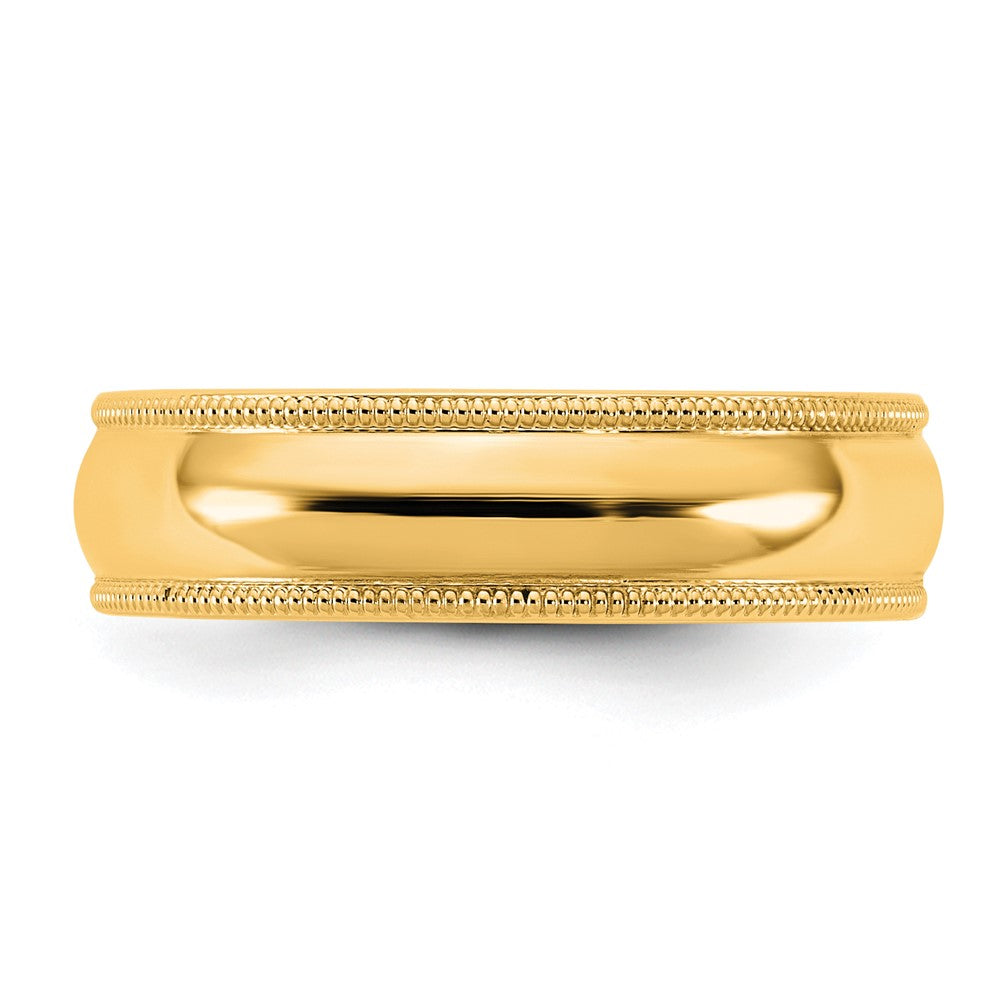 14KY 5.5mm Milgrain Comfort Fit Band