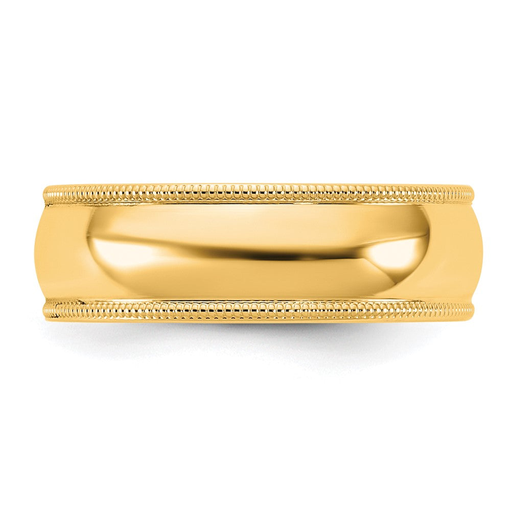 14KY 6.5mm Milgrain Comfort Fit Band