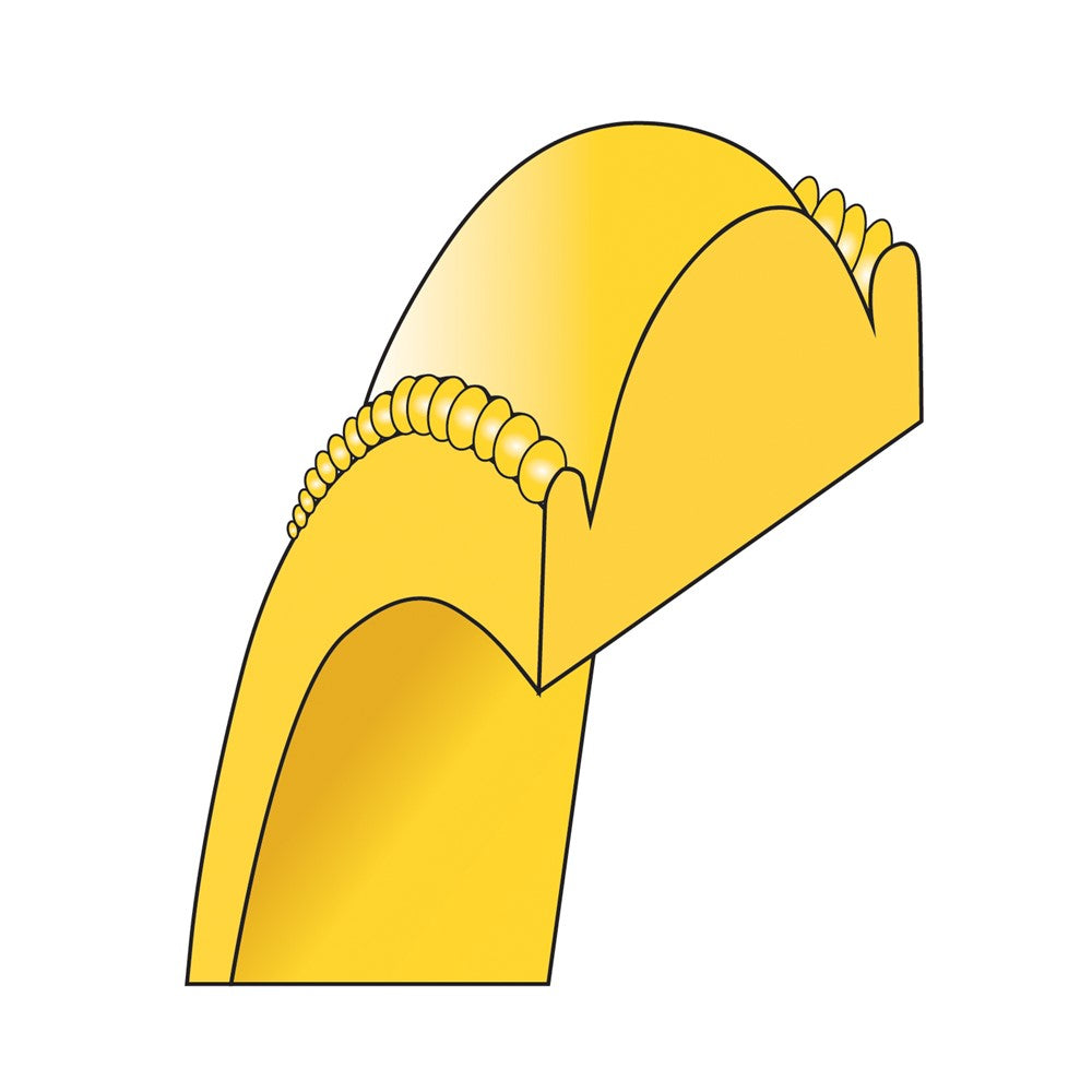 14KY 3.5mm LTW Milgrain Half Round Band