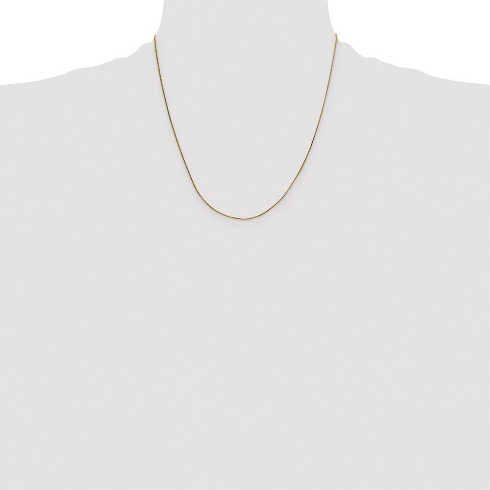 14K .5mm Octagonal Snake with Lobster Clasp Chain