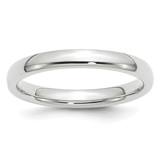 Platinum 3mm Comfort-Fit Wedding Band 