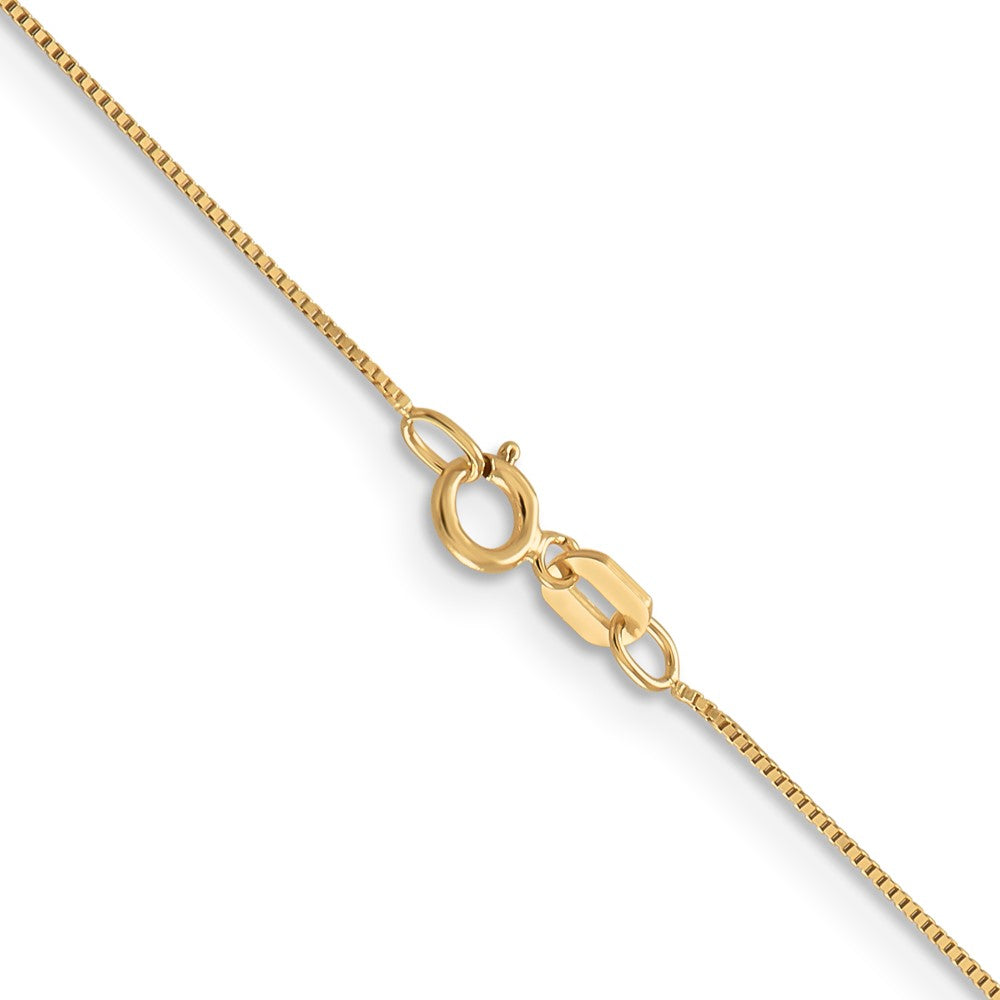 14K .5mm Box with Spring Ring Clasp Chain