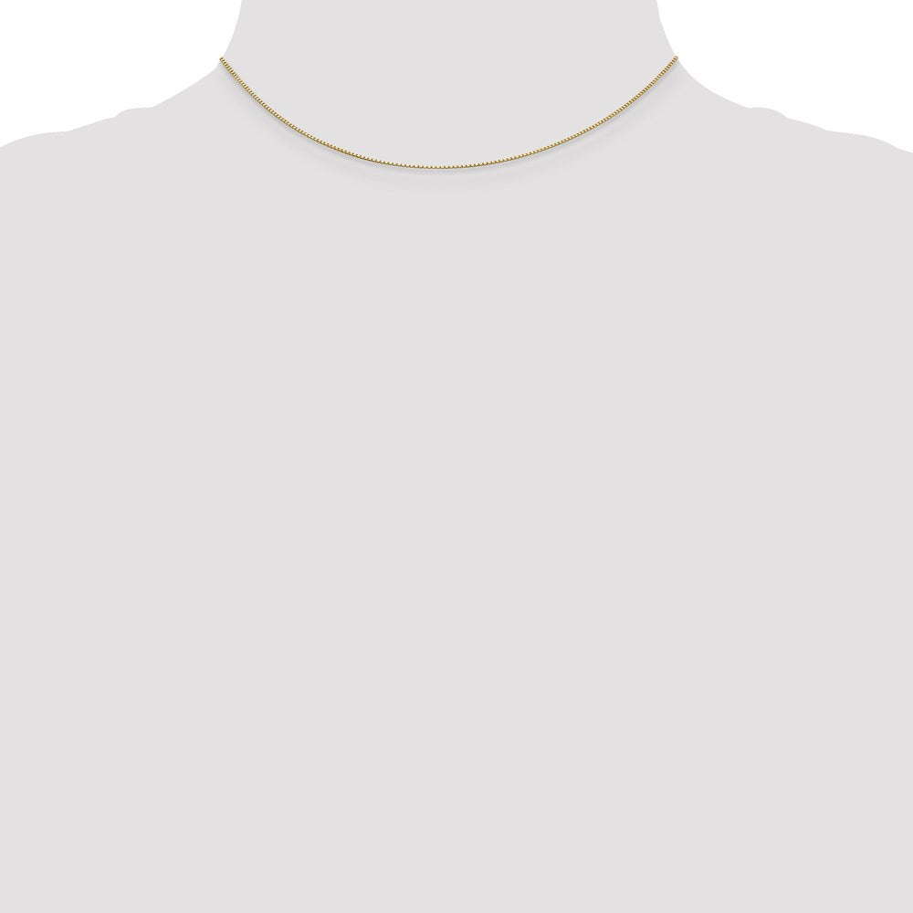 14K .5mm Box with Spring Ring Clasp Chain