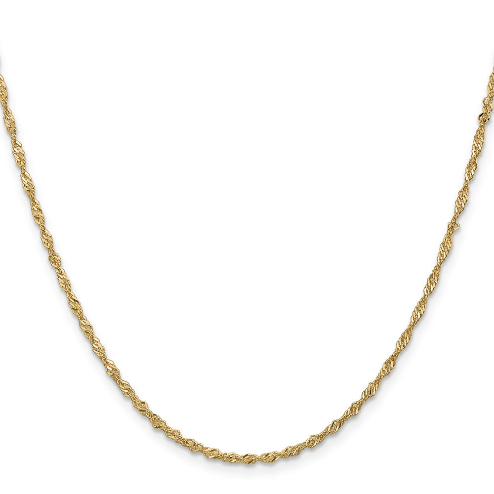 14K 1.70mm Singapore with Lobster Clasp Chain