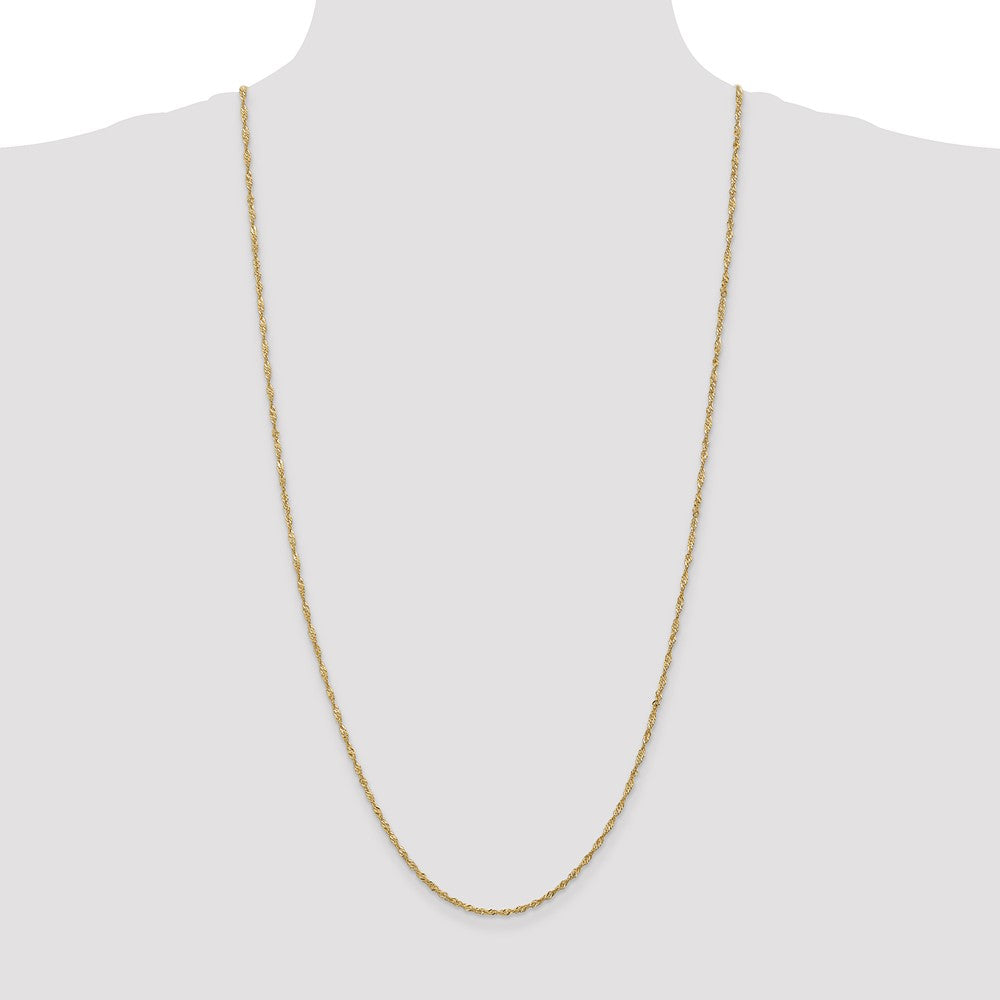 14K 1.70mm Singapore with Lobster Clasp Chain