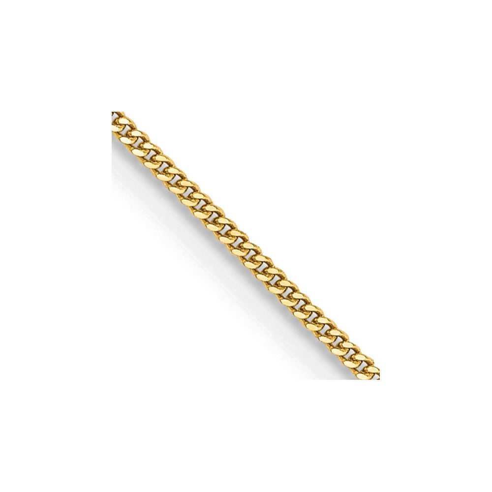 14K .9mm Curb with Spring Ring Clasp Pendant Chain