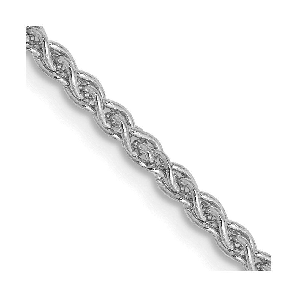 14K White Gold 2.1mm Spiga with Lobster Clasp Chain