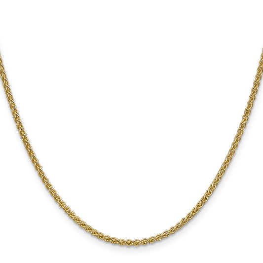 14K 2.1mm Spiga with Lobster Clasp Chain