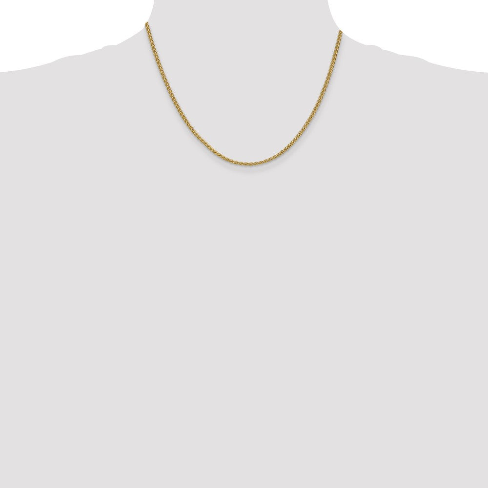 14K 2.1mm Spiga with Lobster Clasp Chain