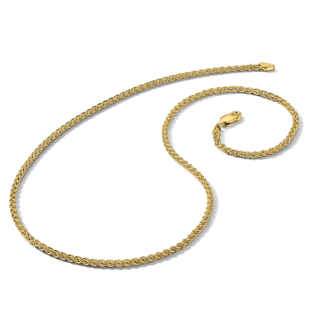 14K 2.1mm Spiga with Lobster Clasp Chain