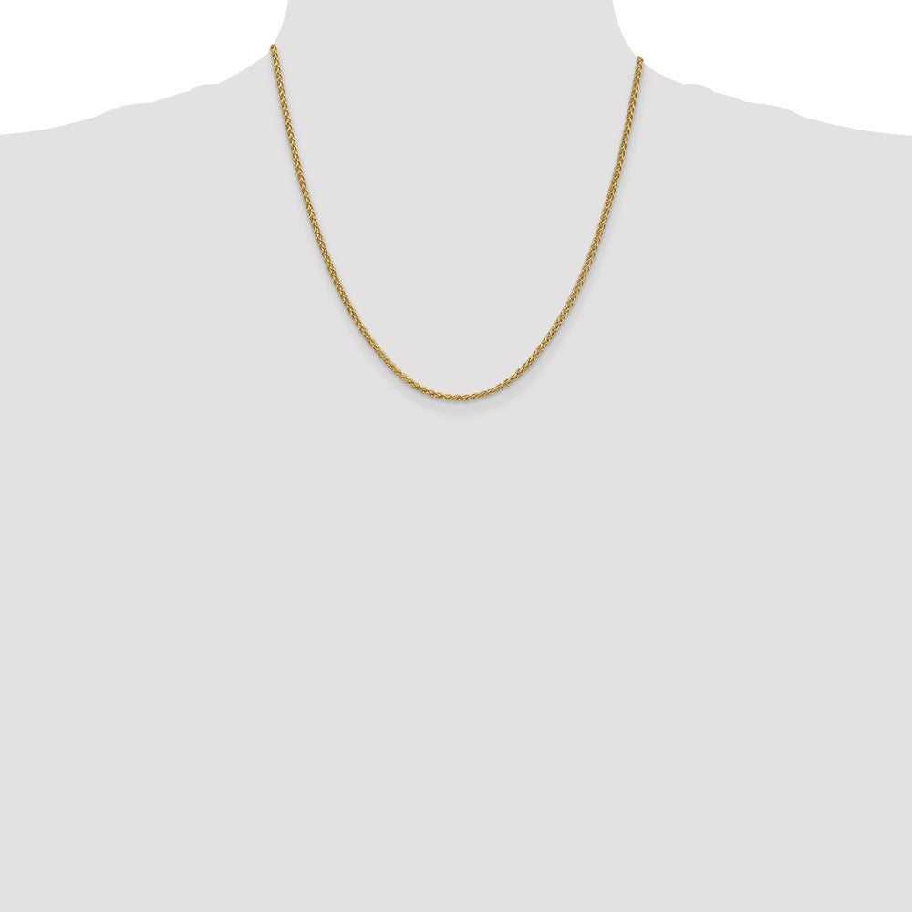 14K 2.1mm Spiga with Lobster Clasp Chain