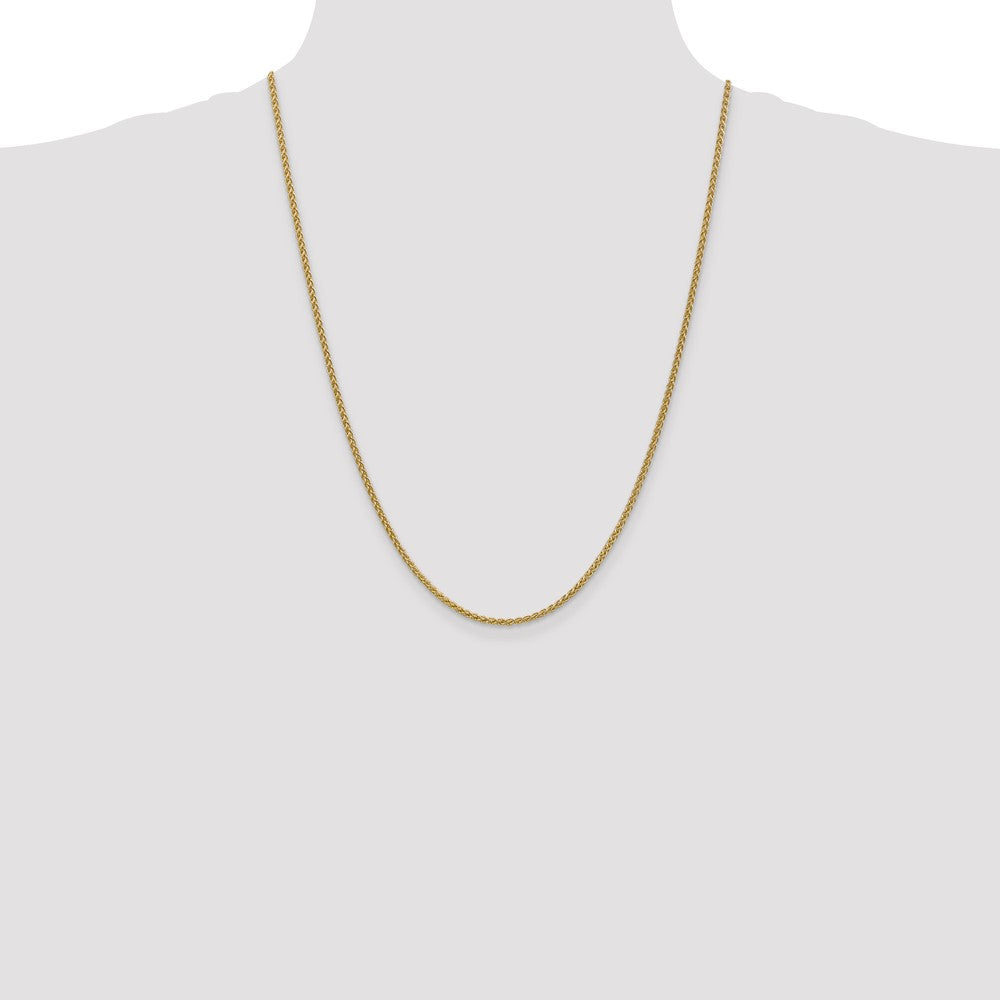 14K 2.1mm Spiga with Lobster Clasp Chain