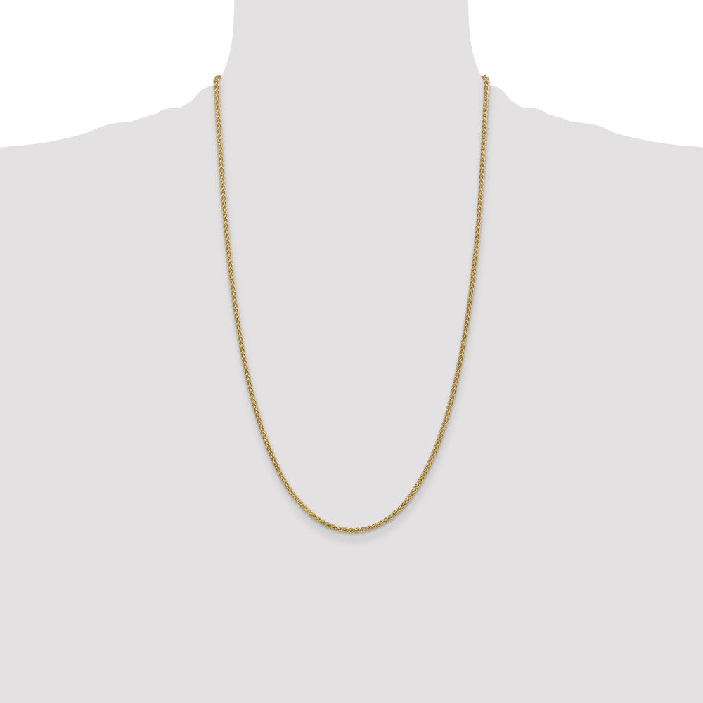 14K 2.1mm Spiga with Lobster Clasp Chain