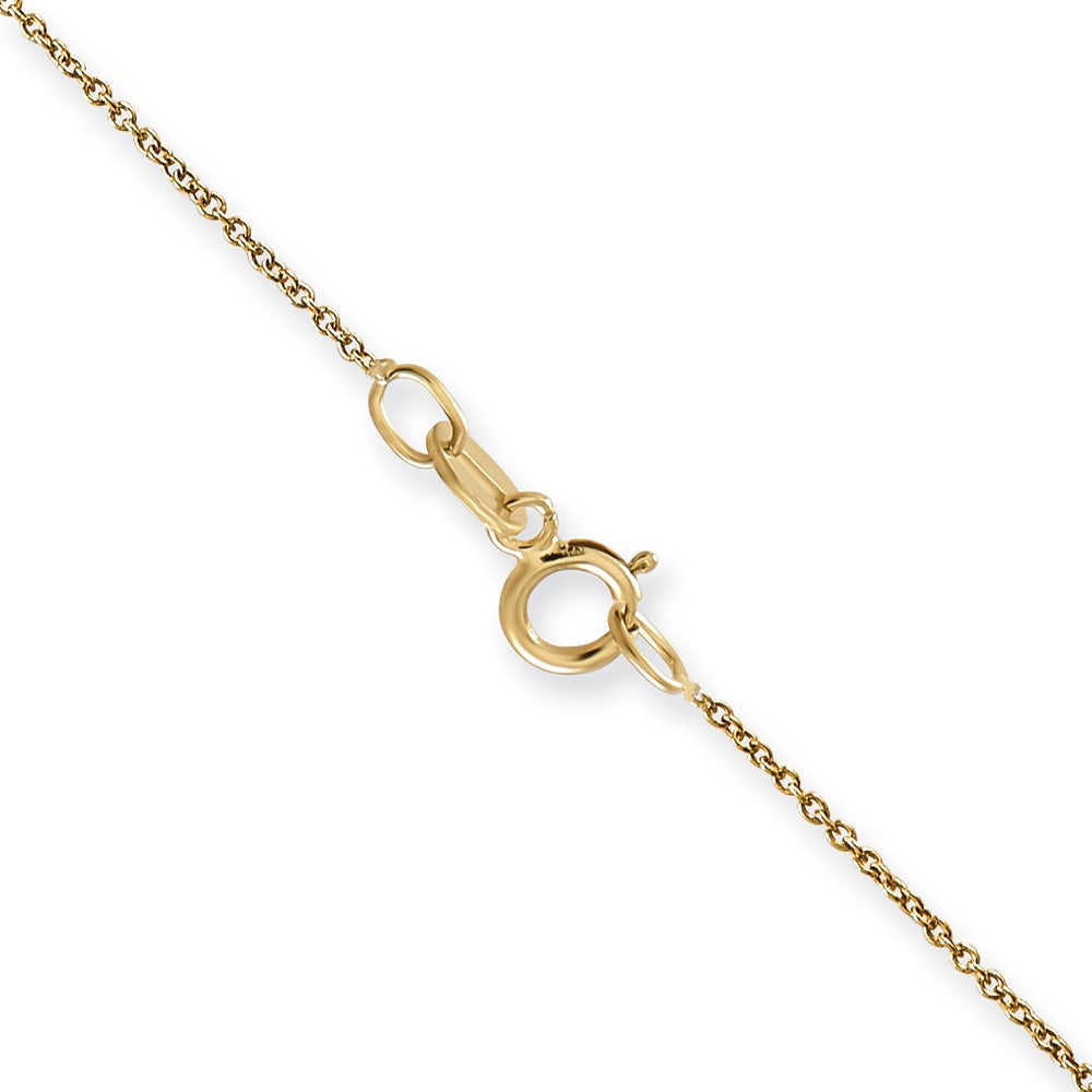 14K .75mm Cable with Spring Ring Clasp Pendant Chain