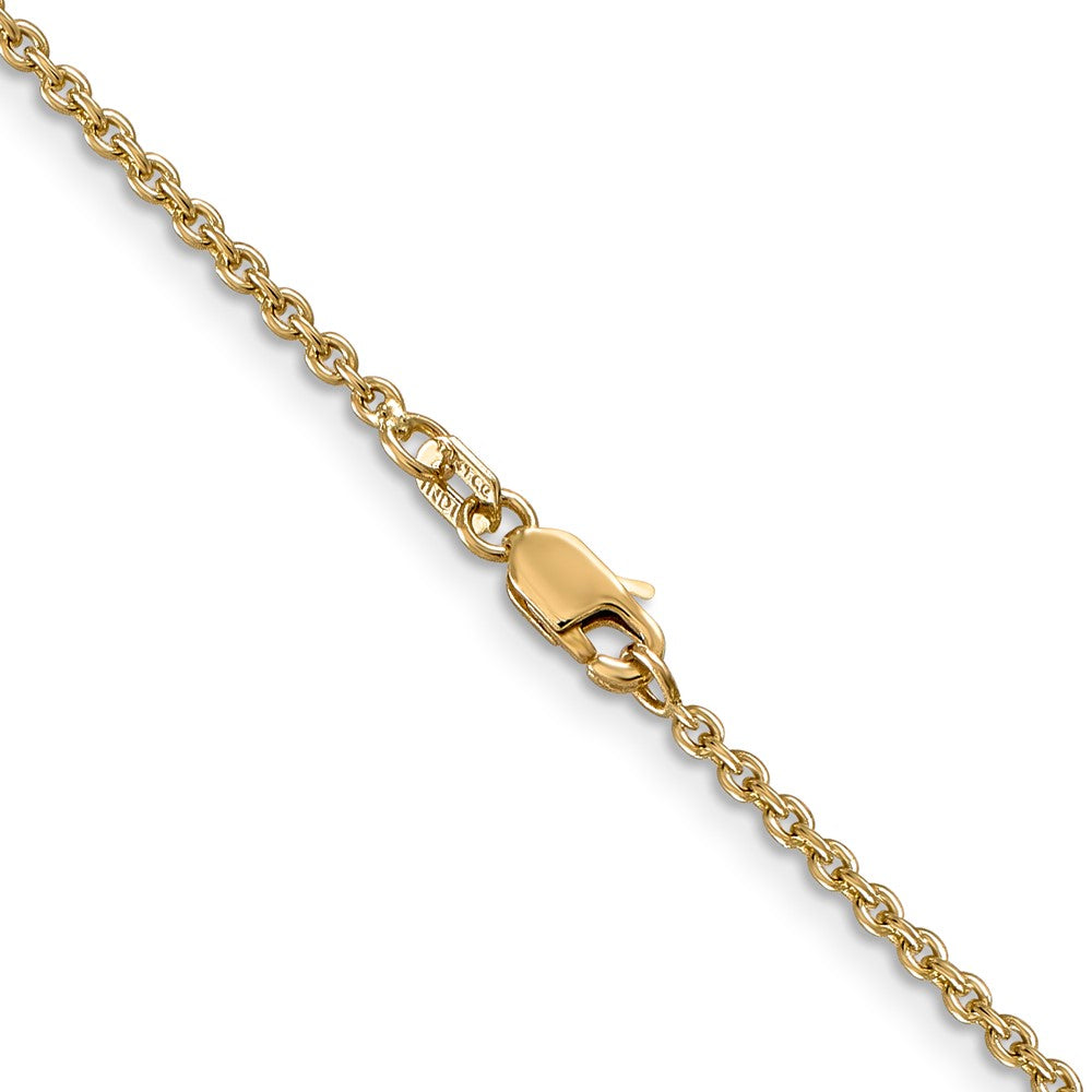 14K 1.8mm Forzantine Cable with Lobster Clasp Chain