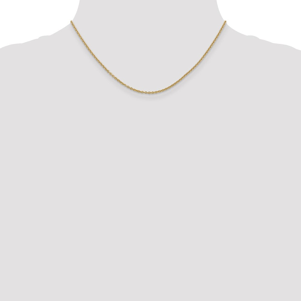 14K 1.8mm Forzantine Cable with Lobster Clasp Chain