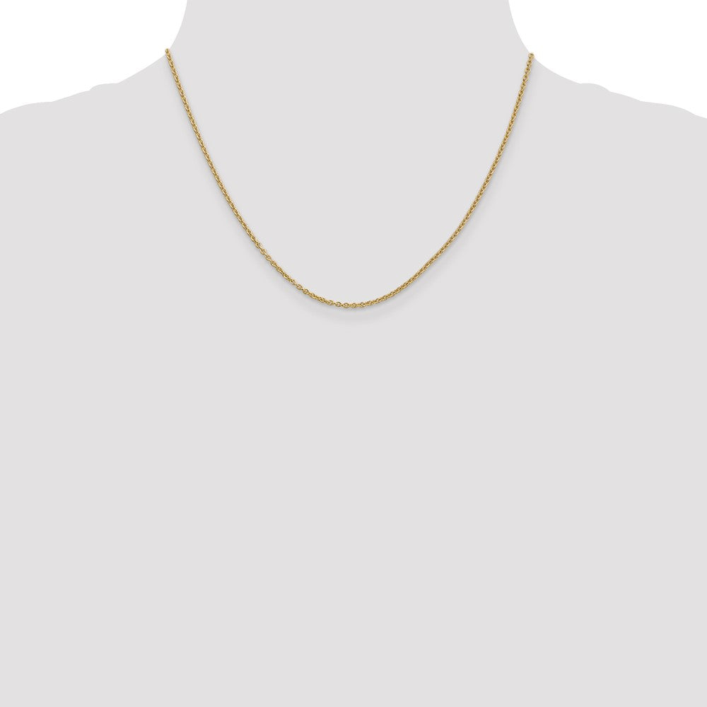 14K 1.8mm Forzantine Cable with Lobster Clasp Chain
