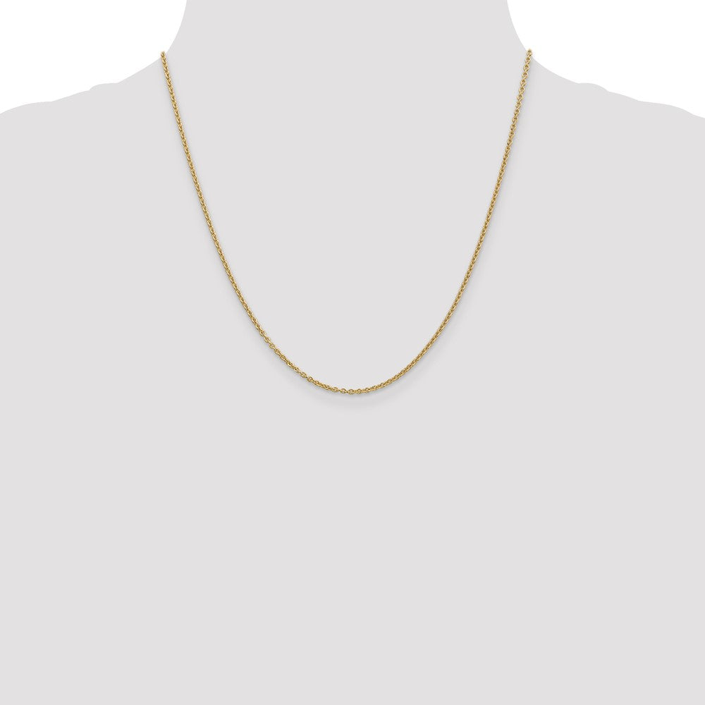 14K 1.8mm Forzantine Cable with Lobster Clasp Chain