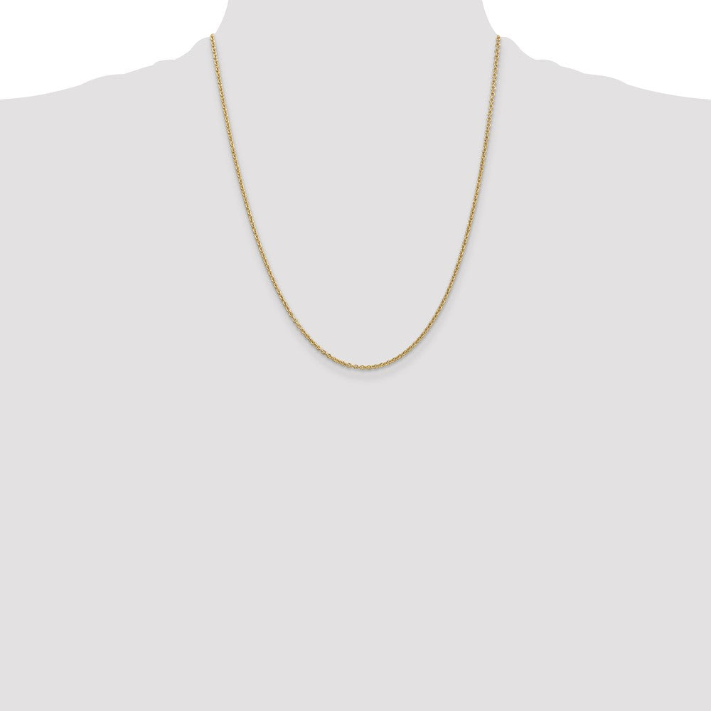 14K 1.8mm Forzantine Cable with Lobster Clasp Chain