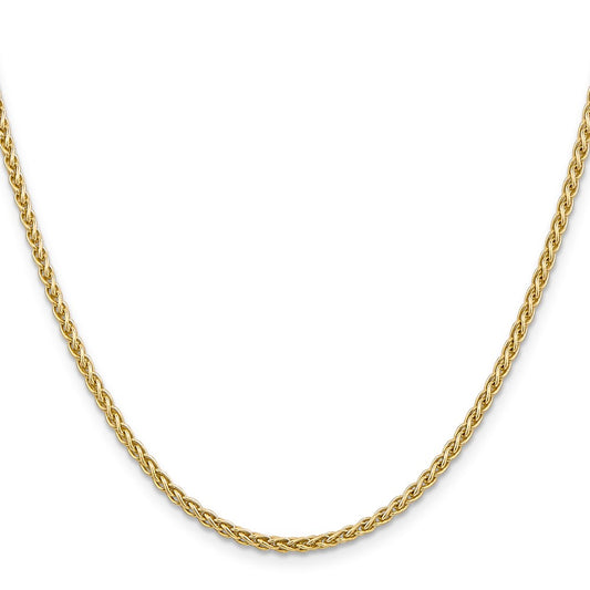 14K 2.5mm Spiga with Lobster Clasp Chain