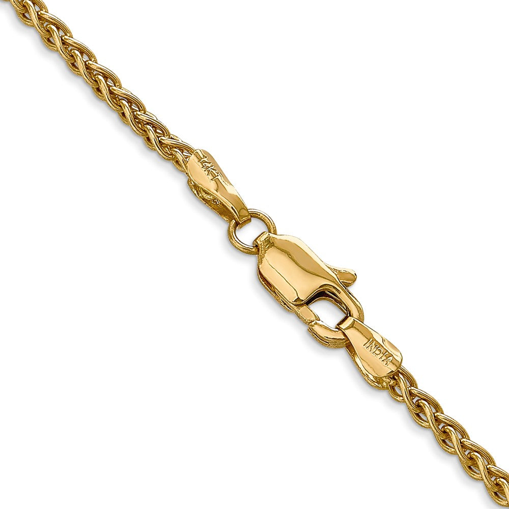 14K 2.5mm Spiga with Lobster Clasp Chain