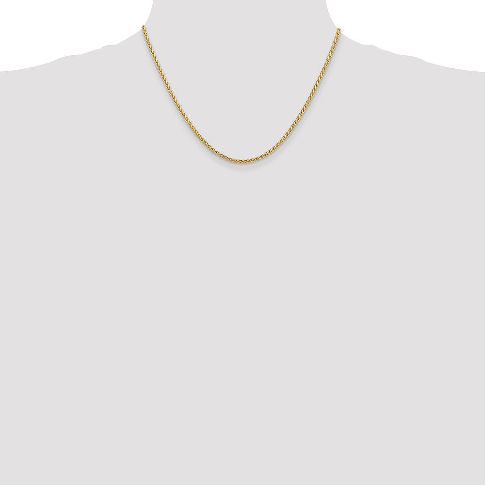 14K 2.5mm Spiga with Lobster Clasp Chain