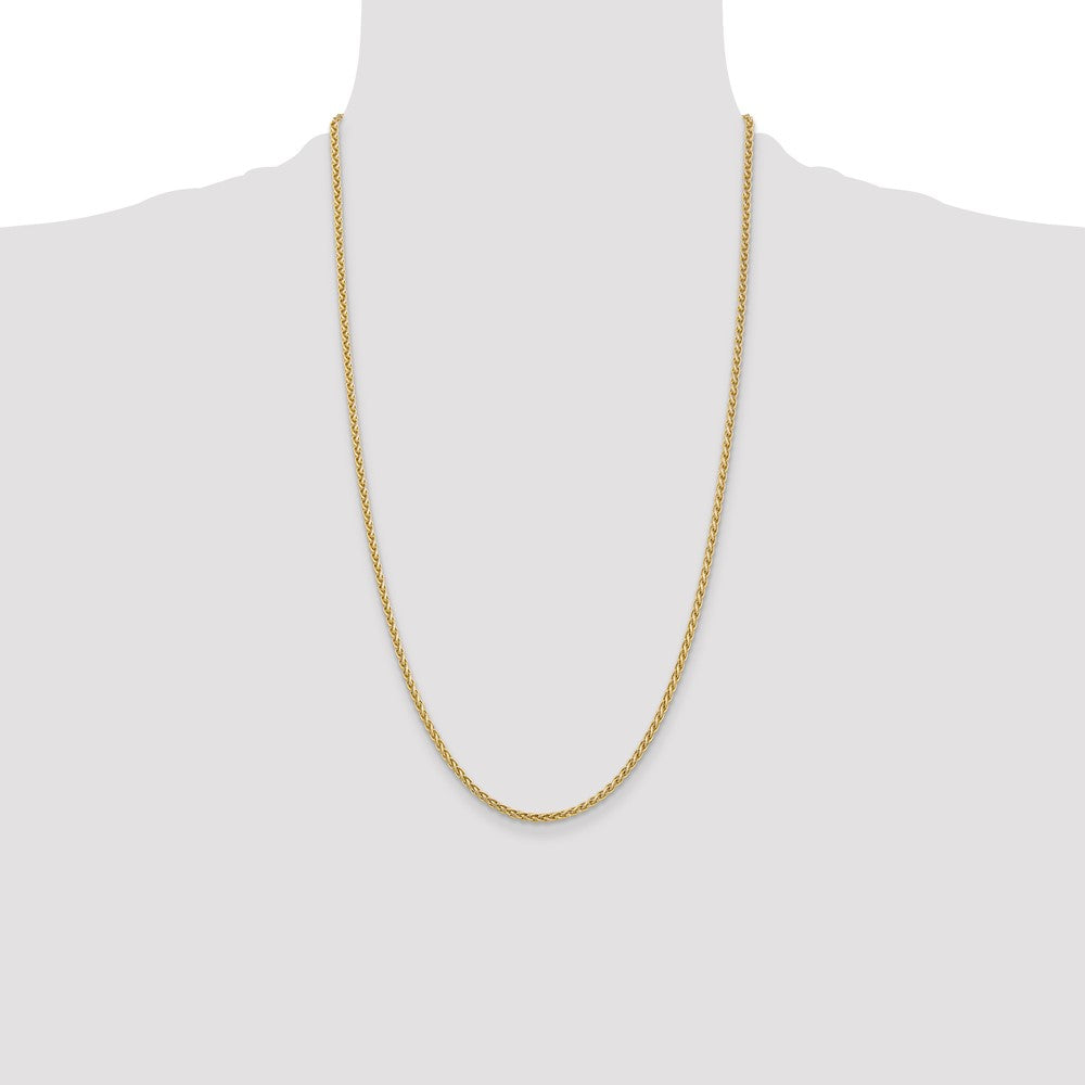 14K 2.5mm Spiga with Lobster Clasp Chain