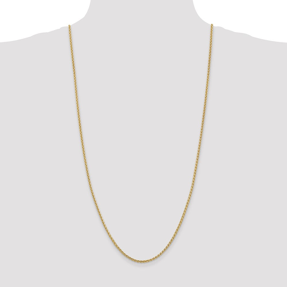 14K 2.5mm Spiga with Lobster Clasp Chain