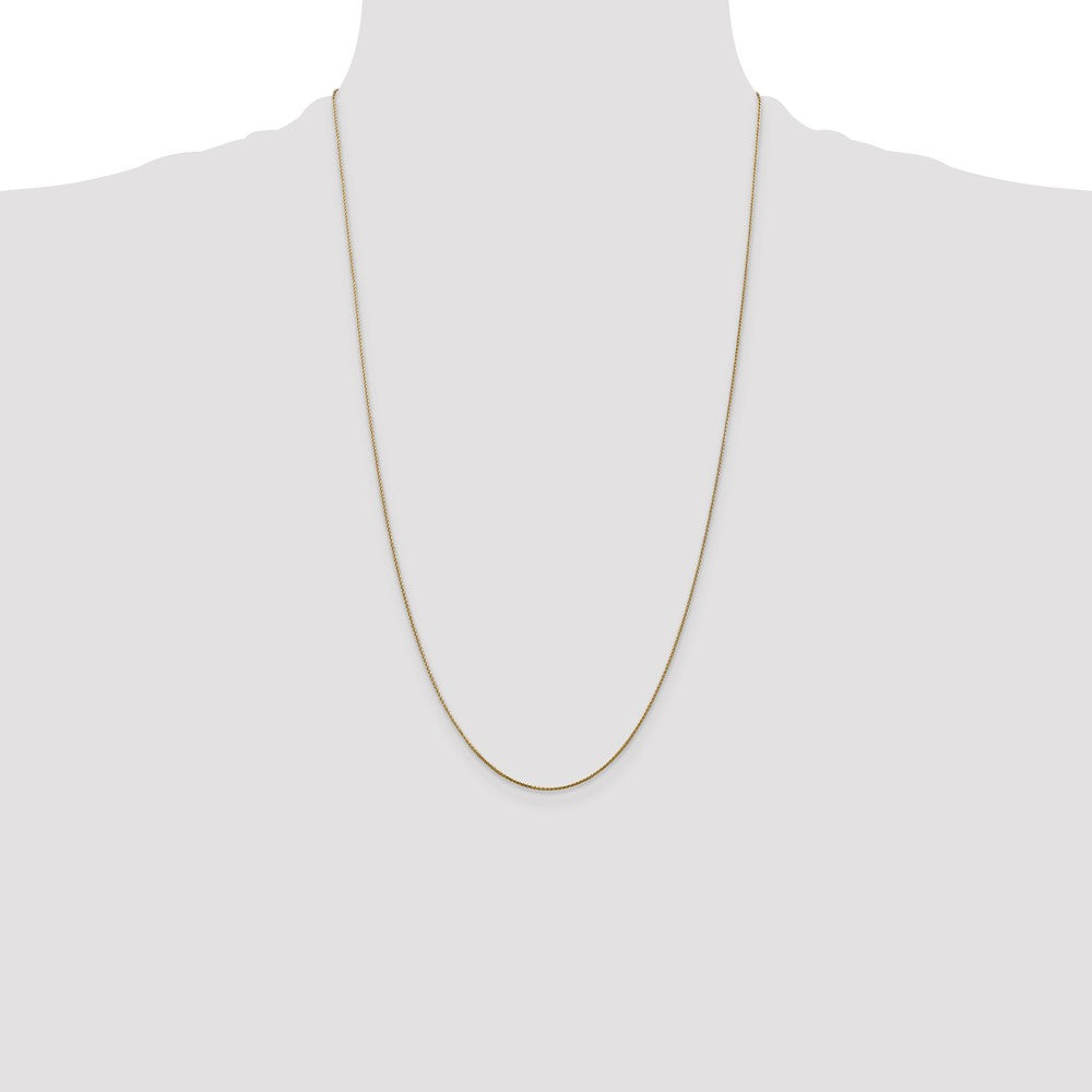 14K .85mmDiamond-cut Spiga with Lobster Clasp Chain