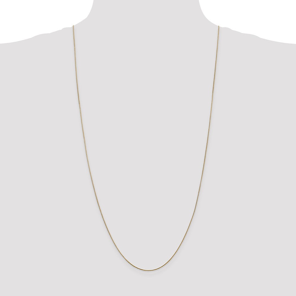 14K .85mm Diamond-cut Spiga with Lobster Clasp Chain