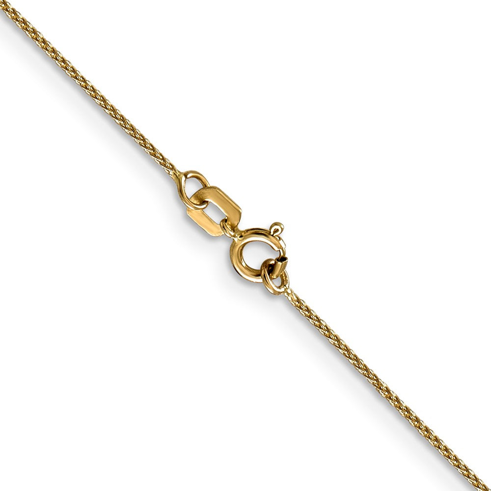 14K .85mm Diamond-cut Spiga with Spring Ring Clasp Chain