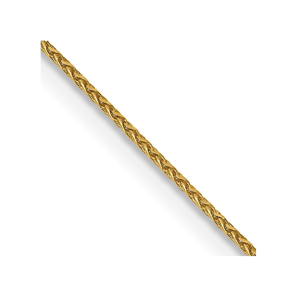 14K .85mm Diamond-cut Spiga with Spring Ring Clasp Chain