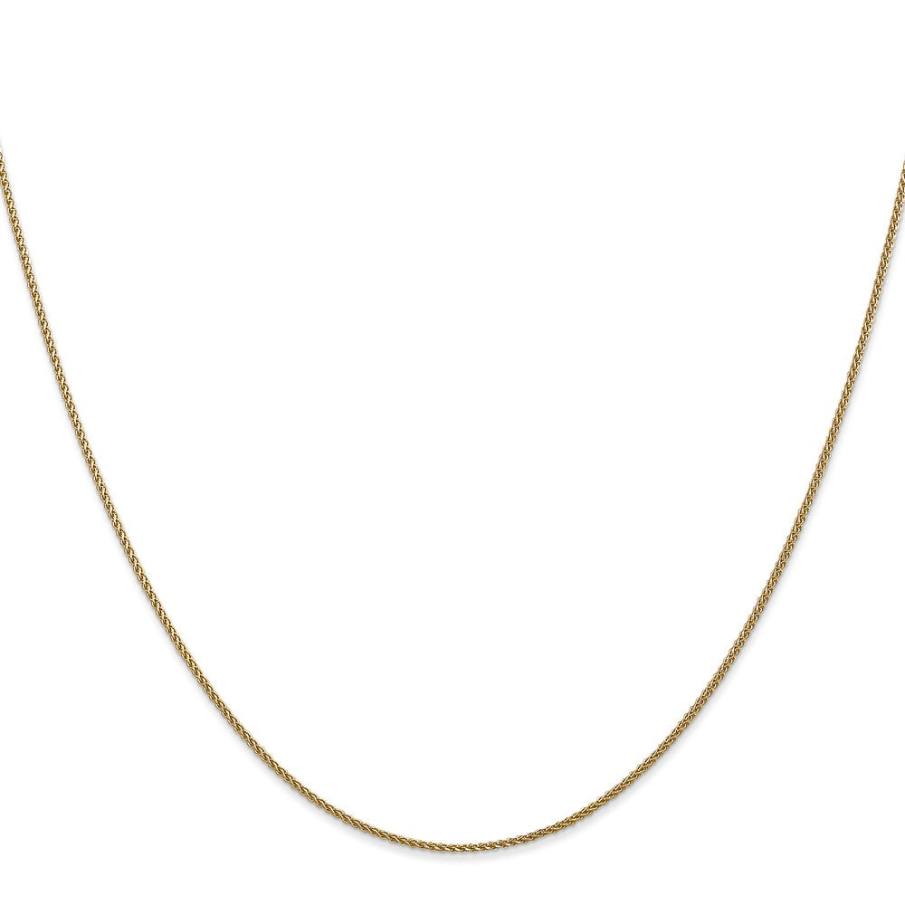 14K 1.05mm Diamond-cut Spiga with Lobster Clasp Chain