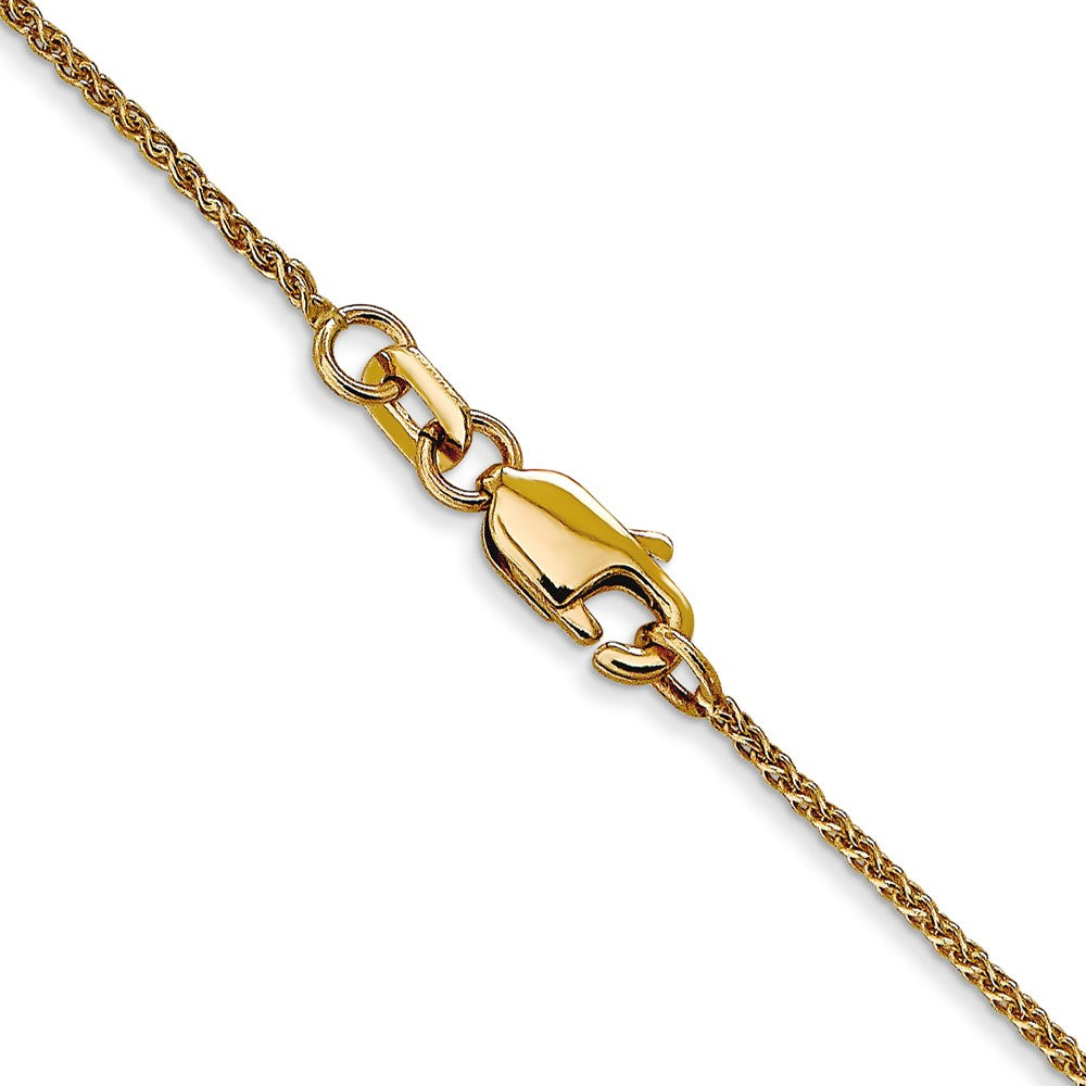 14K 1.05mm Diamond-cut Spiga with Lobster Clasp Chain