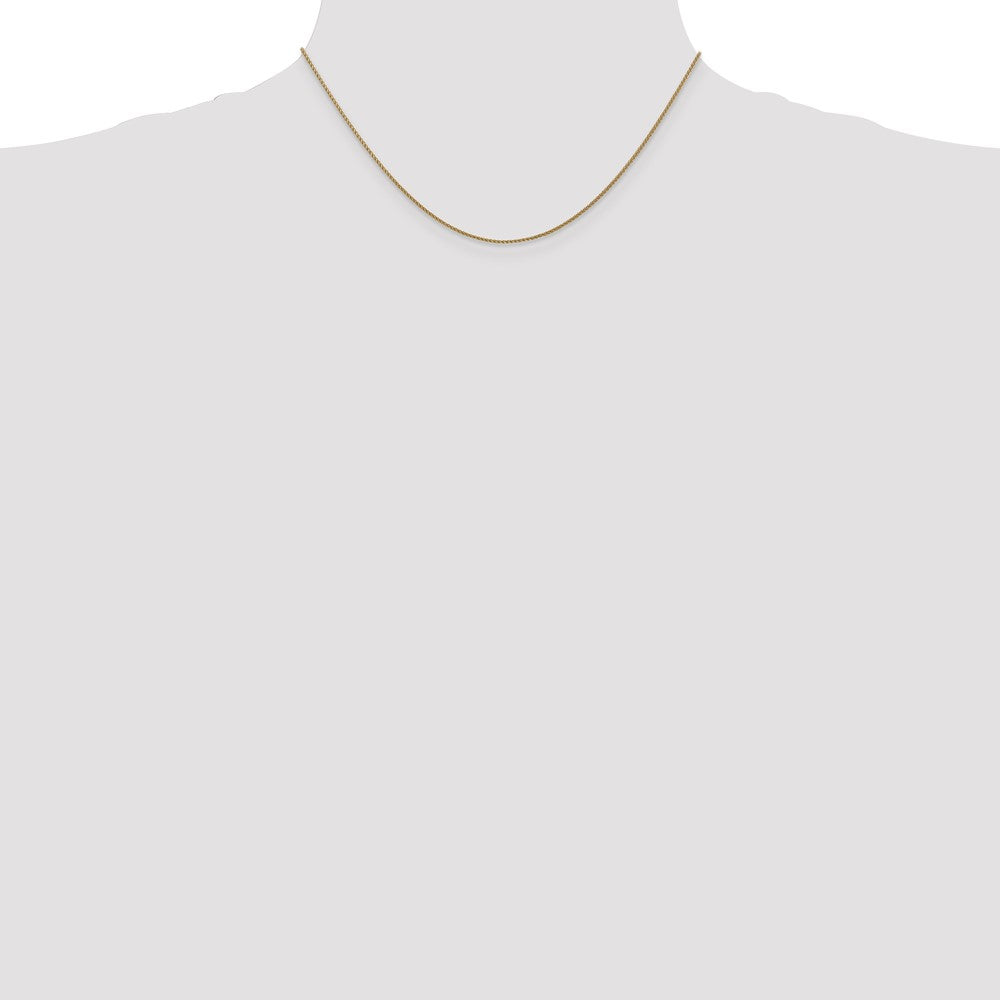 14K 1.05mm Diamond-cut Spiga with Lobster Clasp Chain