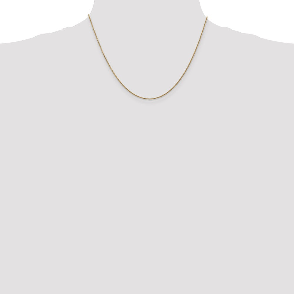 14K 1.05mm Diamond-cut Spiga with Lobster Clasp Chain