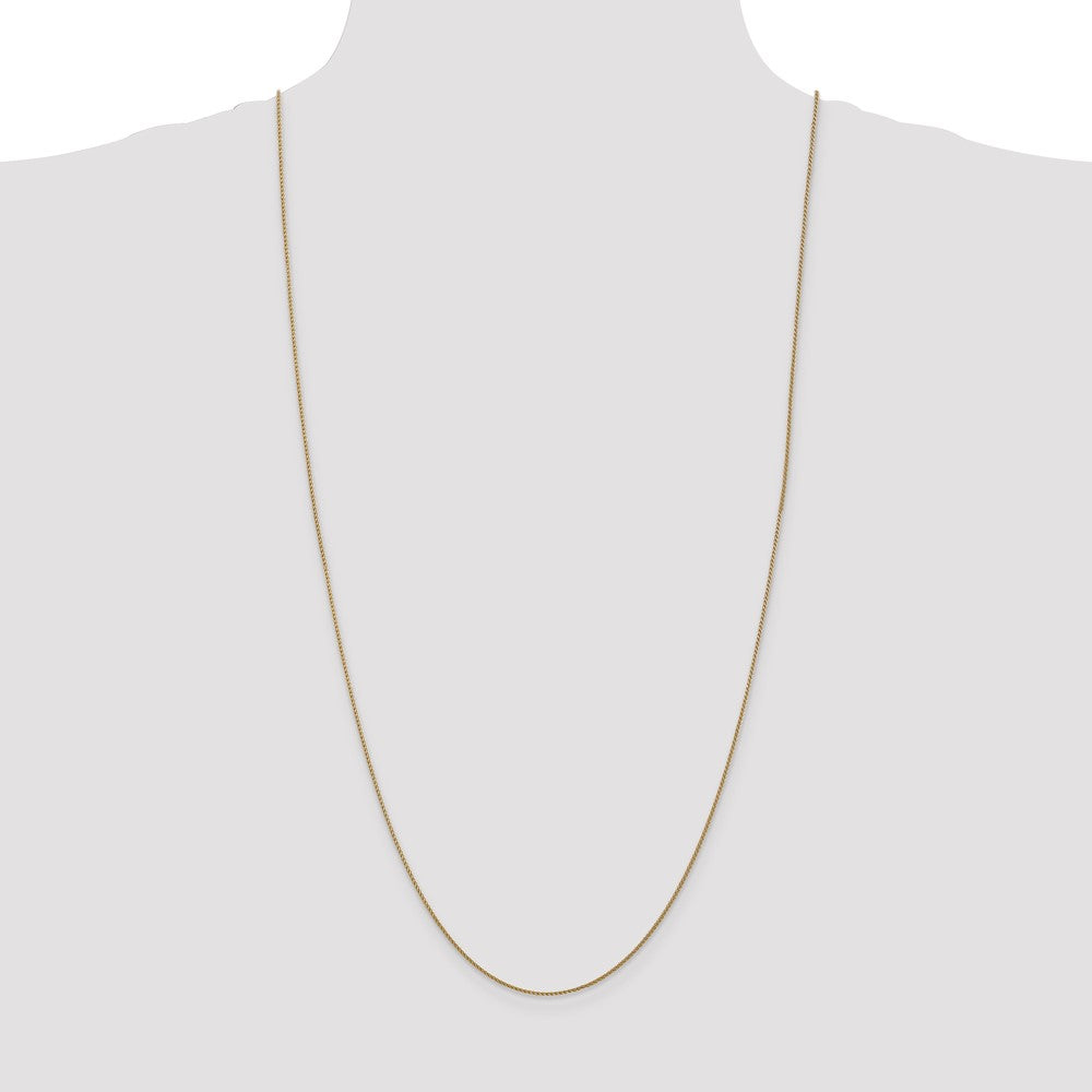 14K 1.05mm Diamond-cut Spiga with Lobster Clasp Chain