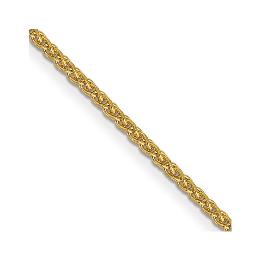14K 1.05mm Diamond-cut Spiga with Lobster Clasp Chain