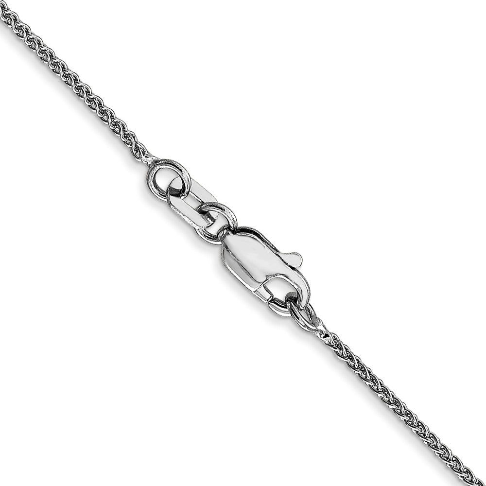 14K White Gold 1.05mm Spiga with Lobster Clasp Chain