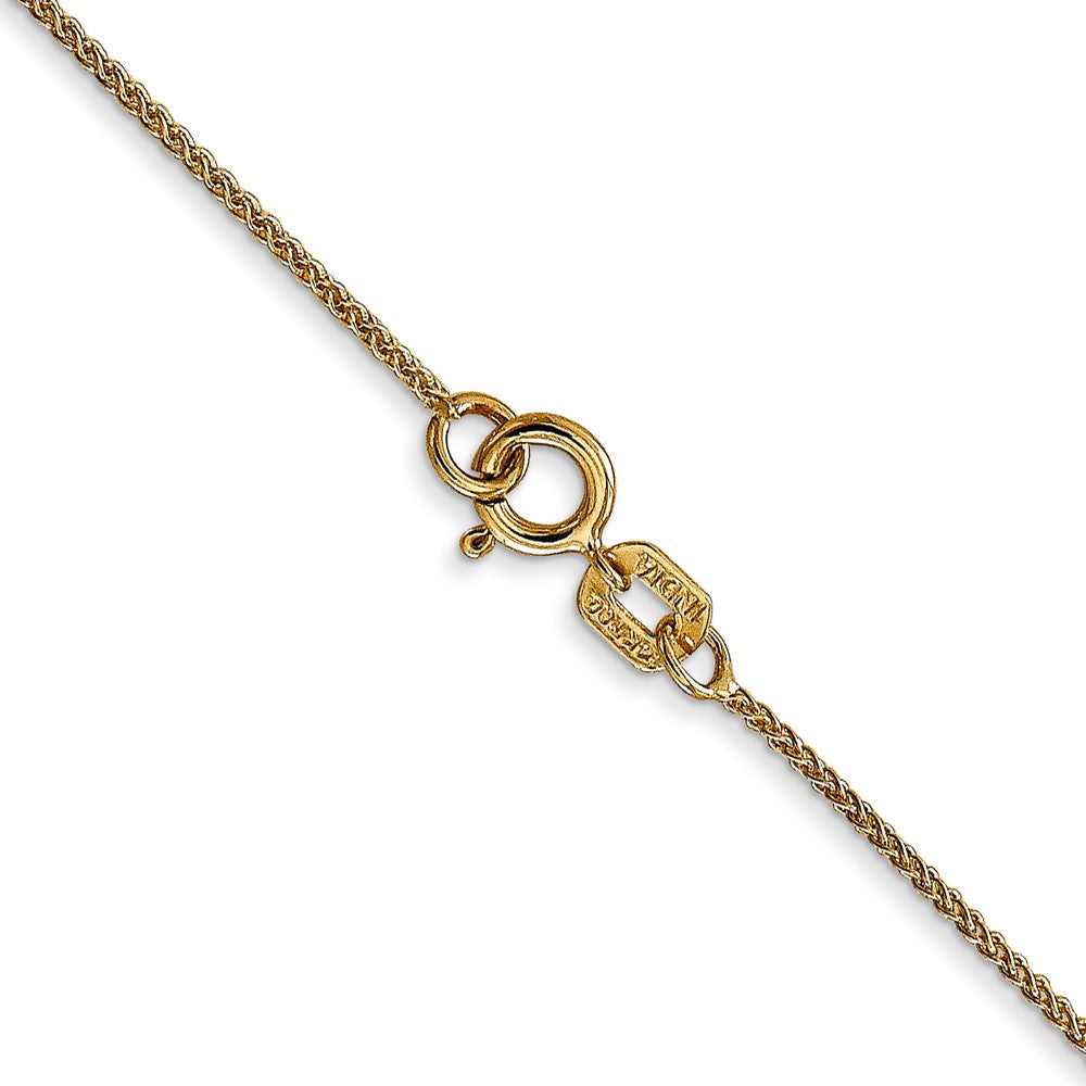 14K .85mm Spiga with Spring Ring Clasp Chain