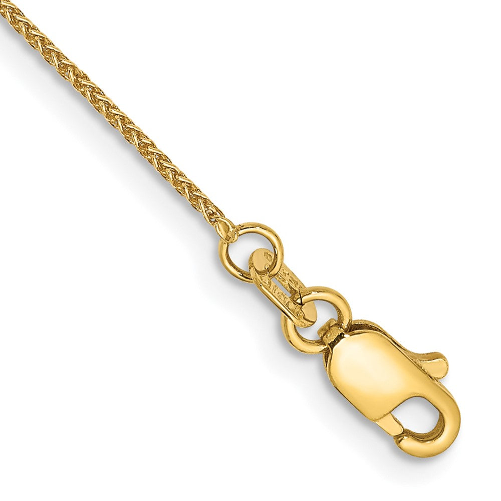 14K .85mm Spiga with Lobster Clasp Anklet