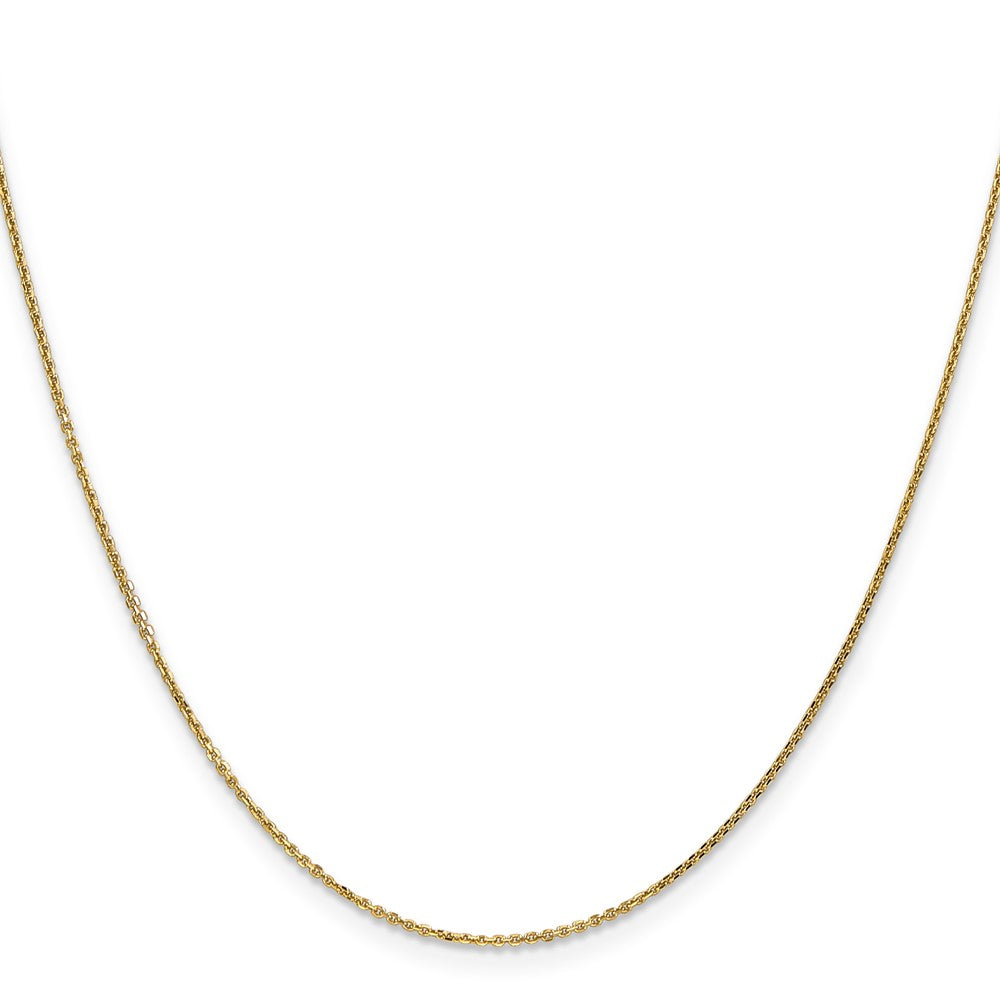14K .95mm Diamond-cut Cable with Lobster Clasp Chain