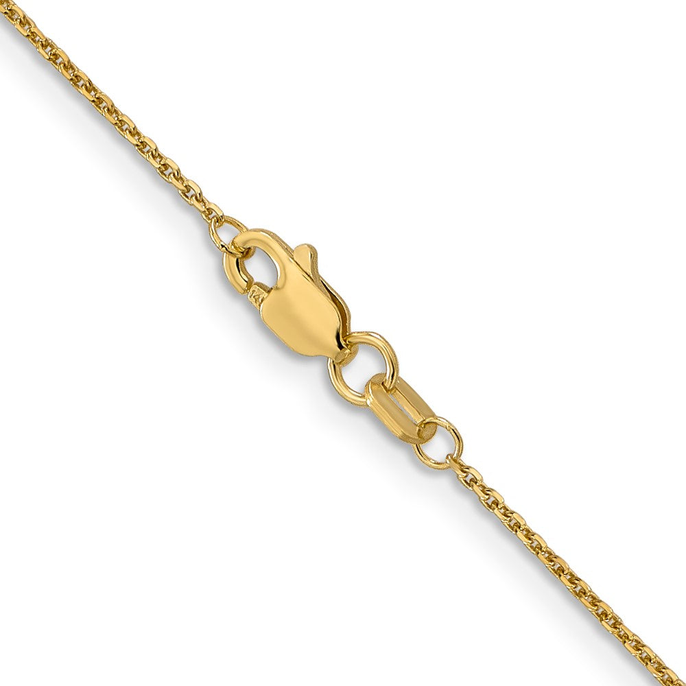 14K .95mm Diamond-cut Cable with Lobster Clasp Chain