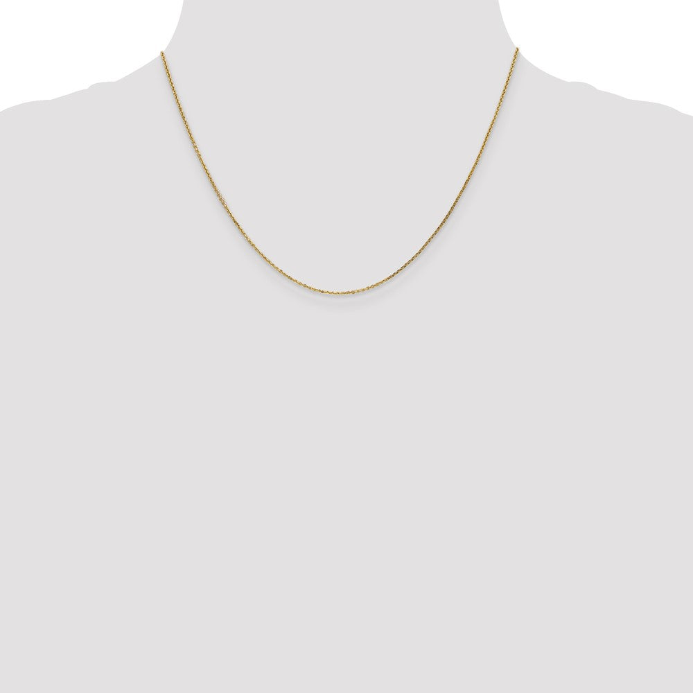 14K .95mm Diamond-cut Cable with Lobster Clasp Chain