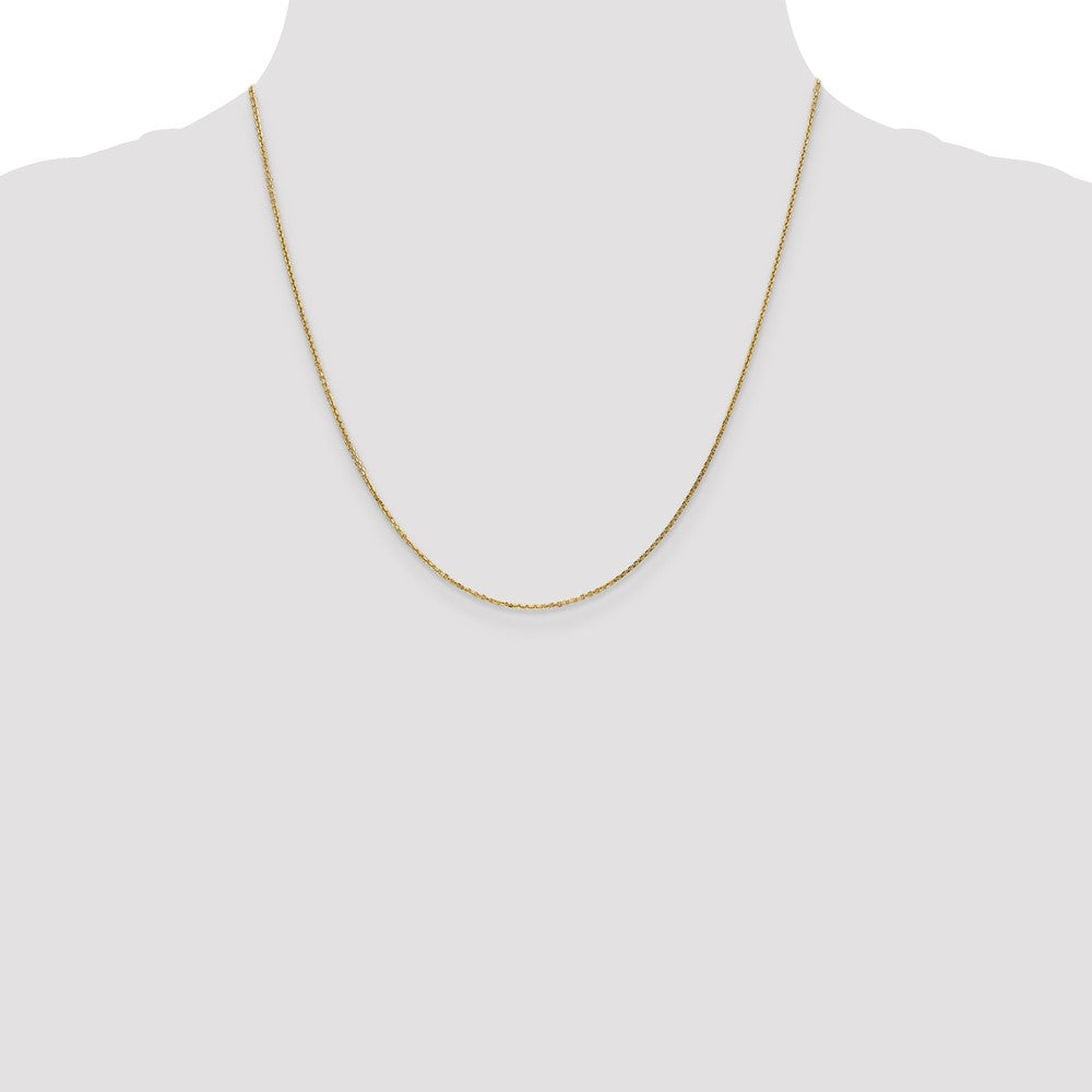 14K .95mm Diamond-cut Cable with Lobster Clasp Chain