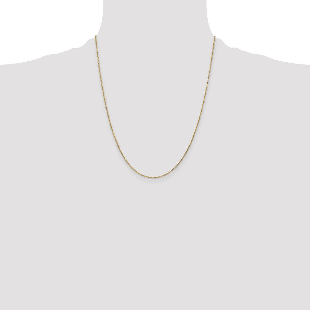 14K .95mm Diamond-cut Cable with Lobster Clasp Chain