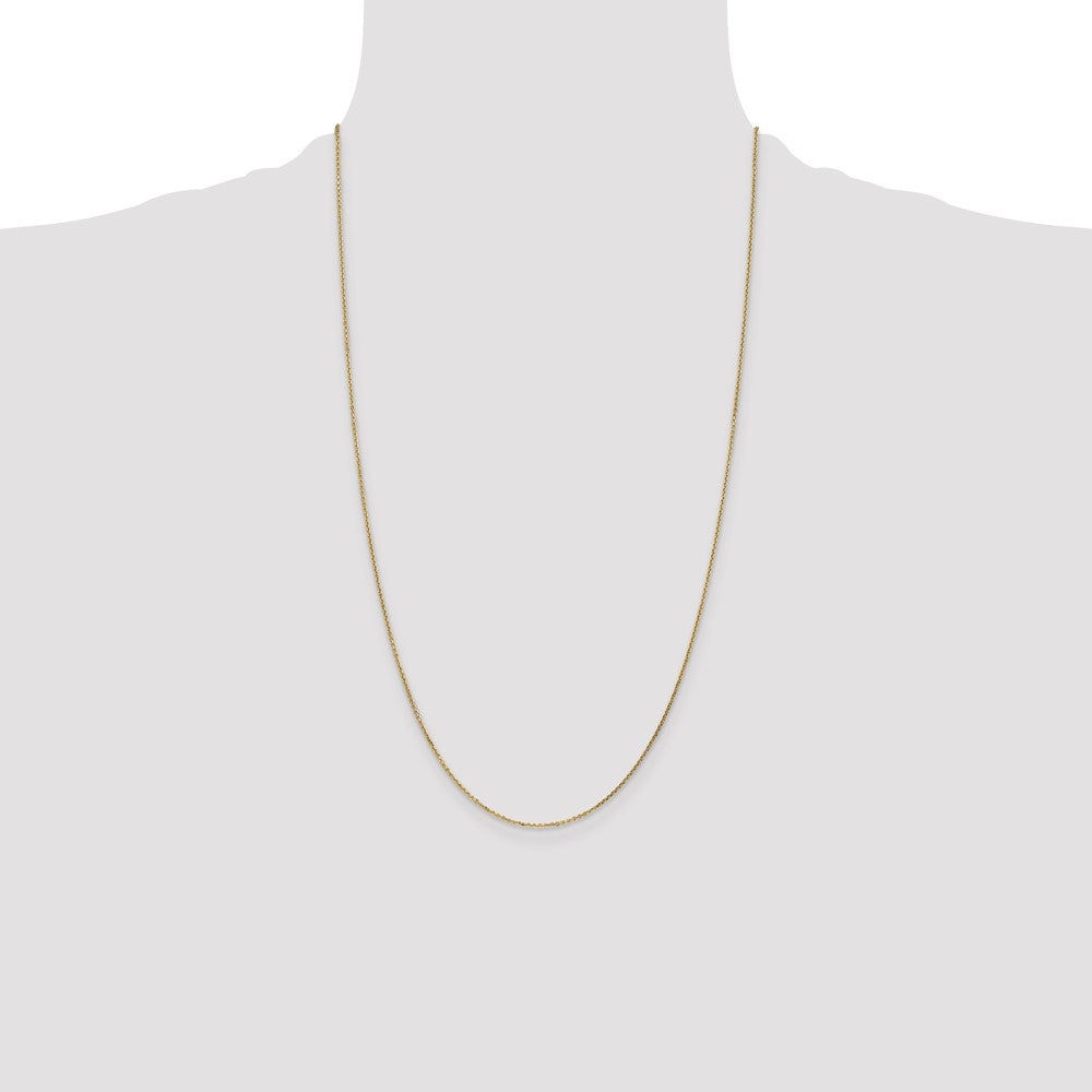 14K .95mm Diamond-cut Cable with Lobster Clasp Chain