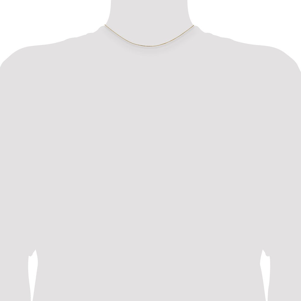 14K .5mm Box with Lobster Clasp Chain