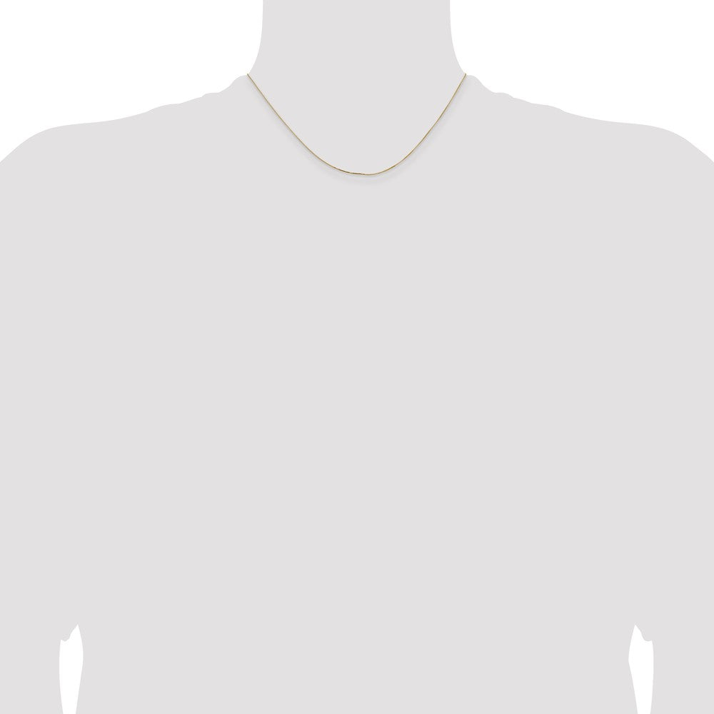 14K .5mm Box with Lobster Clasp Chain