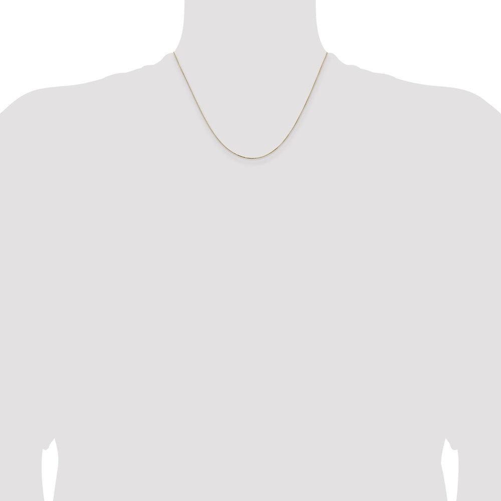 14K .5mm Box with Lobster Clasp Chain